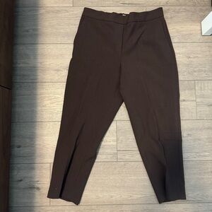 1 Pair of Babaton Conan Cropped Pants - Rich Mocha Brown